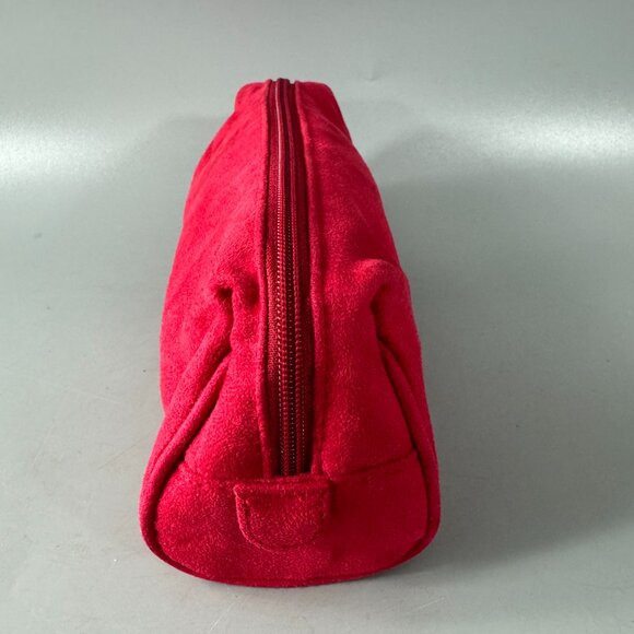 CHANEL Parfums Makeup Cosmetics Bag Pouch Travel Case, Red Velvet - Picture 4 of 13